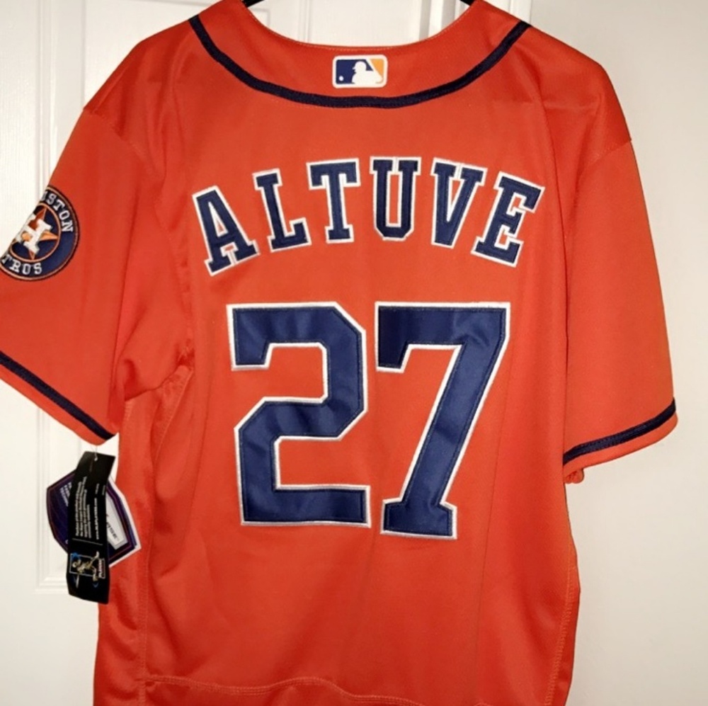 Orange Houston Astros Jose Altuve Jersey XL